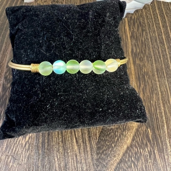 Luca + Danni Jewelry - Luca & Danni Mermaid Glass Bangle Bracelet Size 7” B4